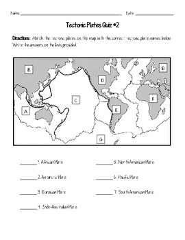 Plate Tectonic Quizzes by Jodi's Jewels | Teachers Pay ...