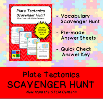 Preview of Plate Tectonics 2.0 Scavenger Hunt