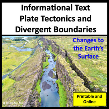 Preview of Plate Tectonics Activities & Divergent Boundaries & The Rift Valley in Iceland