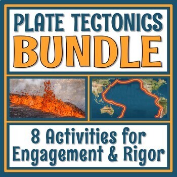 Preview of Plate Tectonics Activity BUNDLE 8 NGSS Earth Science Activities