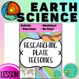 Plate Tectonics: Plate Boundaries Worksheet Coloring Activity