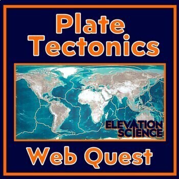 Preview of Plate Tectonics Activity Webquest with Google Docs Version