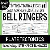 Plate Tectonics Bell Ringers | Printable & Digital