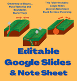 Plate Tectonics & Boundaries Slideshow and Note Sheet - ED