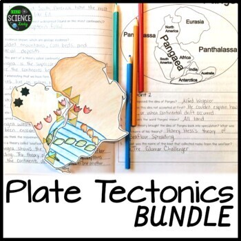 Preview of Plate Tectonics Activity Bundle: Worksheets - Notes - Activities