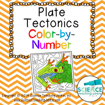 Preview of Plate Tectonics Color-by-Number