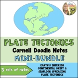 Plate Tectonics Doodle Notes | Continental Drift Seafloor 
