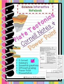 Preview of Plate Tectonics Editable Notes & Slides Bundle- Earth Science Middle School