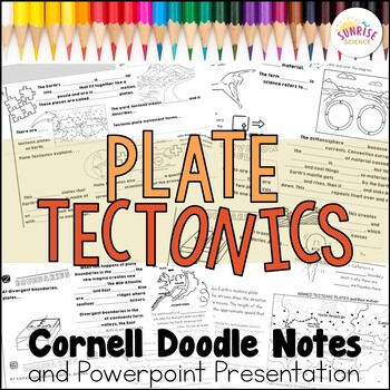 Preview of Plate Tectonics Doodle Notes | Tectonic Plate Boundaries | Cornell Notes