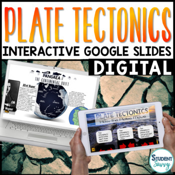 Preview of Plate Tectonics Google Classroom Distance Learning | Interactive Digital