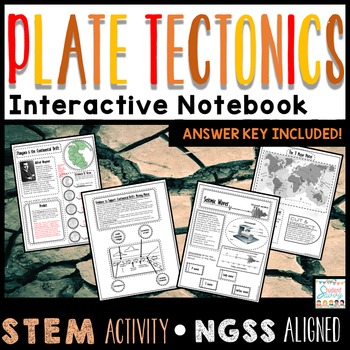 Preview of Plate Tectonics Worksheets Interactive Notebook Tectonic Plates Earthquakes