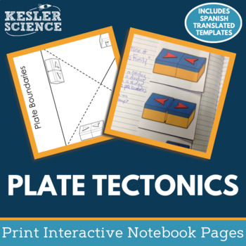 Preview of Plate Tectonics Interactive Notebook Pages - Paper INB