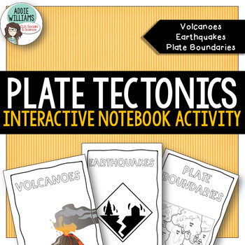 Preview of Plate Tectonics Interactive Notebook- Volcanoes, Earthquakes, Plate Boundaries