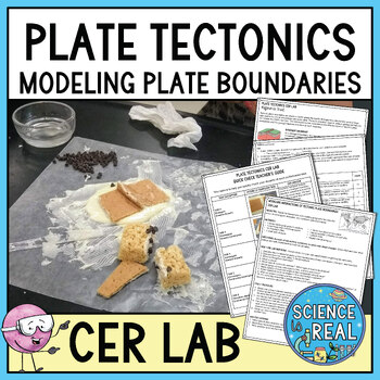 Preview of Plate Tectonics Lab - Modeling Plate Boundaries and CER Edible Lab Activity