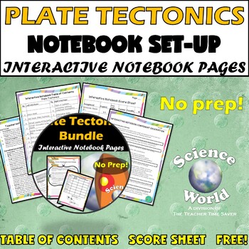 Preview of Plate Tectonics Notebook Set-Up | Earth Science Unit Plan | Middle School