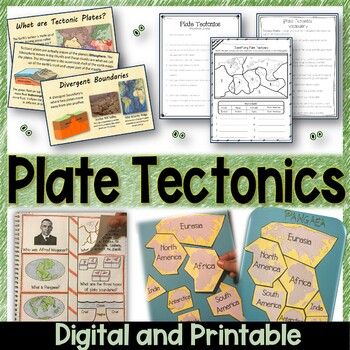 Preview of Plate Tectonics - Plate Boundaries, Continental Drift, Pangaea,Distance Learning