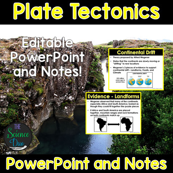 Preview of Plate Tectonics - PowerPoint and Notes