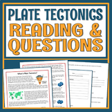 Plate Tectonics Reading Article and Worksheet