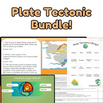 Preview of Plate Tectonics Resource Bundle!