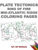Plate Tectonics Ring of Fire, Mid-Atlantic Ridge Coloring Pages