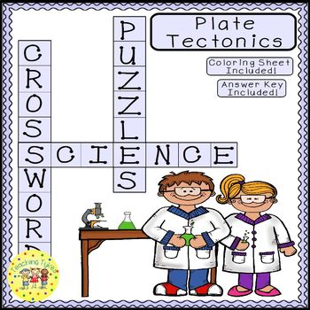 Plate Tectonics Crossword Puzzle by Teaching Tykes | TpT