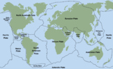 Plate Tectonics Study Guide and Visual Map (ENGLISH & SPANISH)
