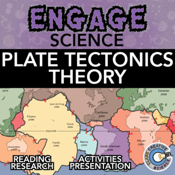 Preview of Plate Tectonics Theory Resources - Reading, Printable Activities, Notes & Slides