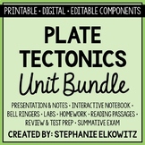 Plate Tectonics Unit Bundle | Printable, Digital & Editabl