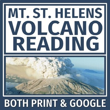 Preview of Plate Tectonics Worksheet Mt St Helens Volcano Article PRINT and GOOGLE