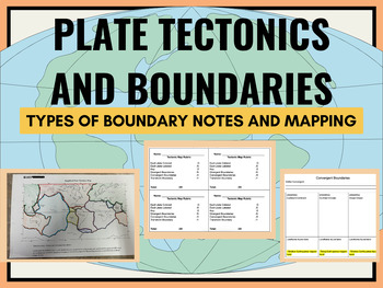 Preview of Plate Tectonics and Boundaries Lesson w/ Mapping Activity