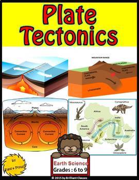 Preview of Plate tectonics Unit I Printables and Digital Distance Learning