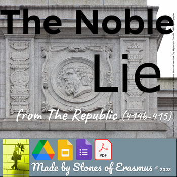 Preview of Plato's Republic 'Noble Lie': Classroom Philosophy Series Study Guide