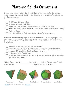 Preview of Platonic Solids Ornament Project