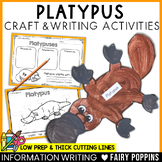 Platypus Craft & Writing | Australian Animals, Aussie Animals