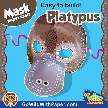 Preview of Platypus Mask | Printable Craft Activity