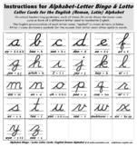 Play Alphabet Bingo & Lotto with Cursive Letters