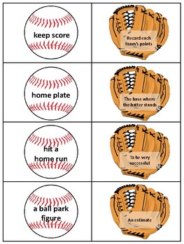 Preview of Play Ball, Amelia Bedelia: Baseball Figurative Language and Idioms