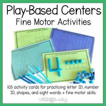 Preview of Play-Based Centers: Fine Motor Activities