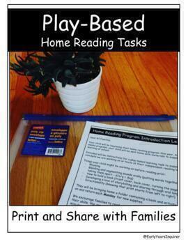 Preview of Play-Based Home Reading Tasks