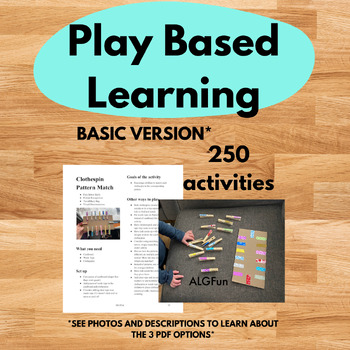 Preview of Play Based Learning Activities, STEM Learning Math Games, Visual Discrimination