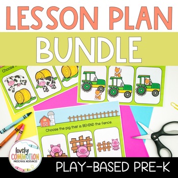 Preview of Play-Based Preschool Lesson Plans BUNDLE