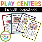 Play Center Signs with Creative Curriculum Learning Objectives