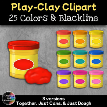 Clay / PlayDoh & Tools Clipart {Zip-A-Dee-Doo-Dah Designs}