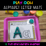 Play-Doh Alphabet Letter Mats with writing formation direc