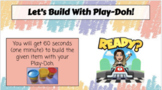 Play Doh Building Task Slides - Great Morning Meeting Game!
