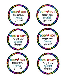 Play Doh Gift Tags by Truett's Teacher Supplies | TpT