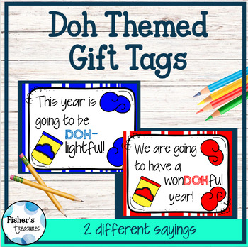 Mini Playdoh Gift Tag