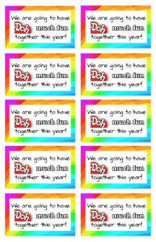 Play Doh Gift Tags Beginning of School Year by Shop Now Print | TPT