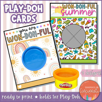 Preview of Play-Doh Holder Gift Tag | End of Year Student Gifts