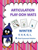 Play Doh Mats Articulation (K G F V L R TH SH CH s-blends,